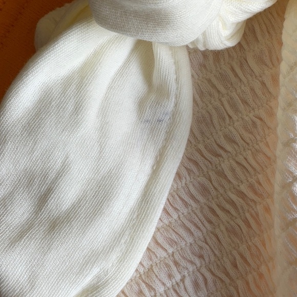 NWOT Free People Cream Beach Low Back Bodysuit with Tie Back Size M - Picture 13 of 16